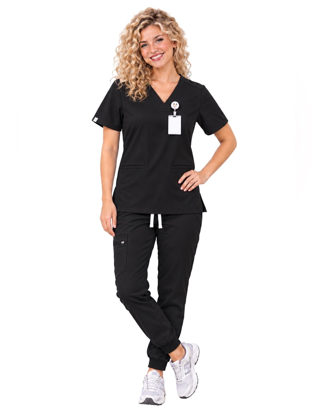 FIGS core black Scrub Set Size Small Casma Top Zamora joggers reg waist